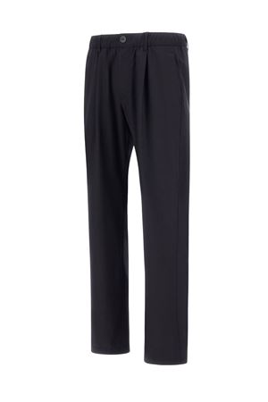 Pantaloni in fresco di lana stretch blu HERNO | PT000163U128089200