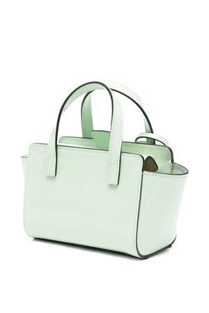 Sage green mini bag crafted in smooth calf leather HIDESINS | FL14PMSLV
