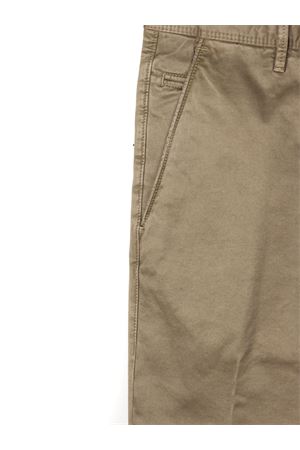 Green stretch cotton chinos INCOTEX | 16S1039664C519