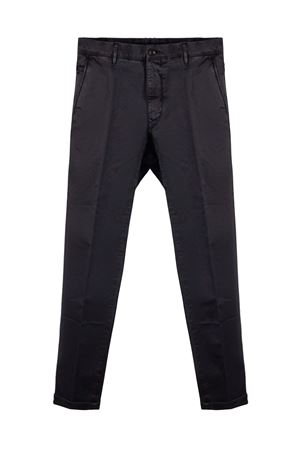 Dark blue stretch cotton chinos INCOTEX | 16S1039664C824