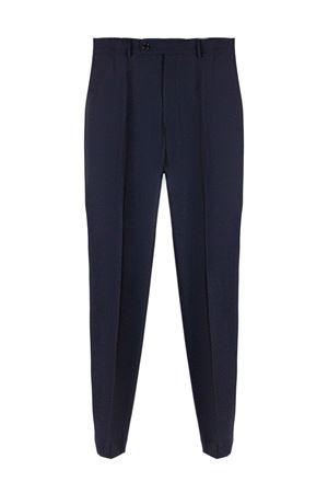 Pantalone in misto lana vergine blu INCOTEX | 1T009990464820