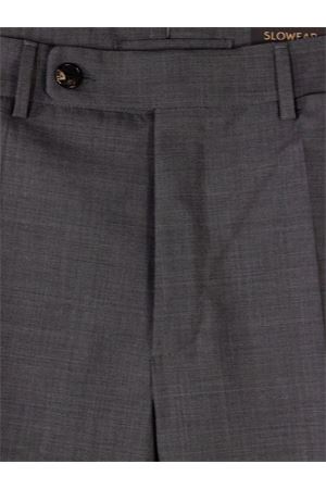 Grey virgin wool blend trousers INCOTEX | 1T009990464920