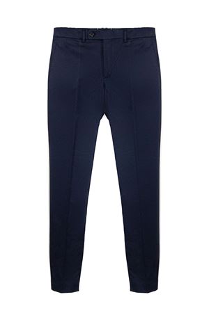 Pantalone in cotone elasticizzato blu INCOTEX | 1T009990468820
