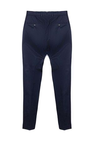 Pantalone in cotone elasticizzato blu INCOTEX | 1T009990468820