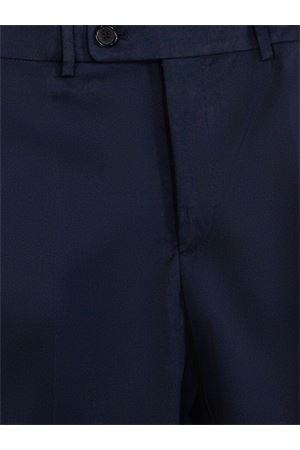 Pantalone in cotone elasticizzato blu INCOTEX | 1T009990468820