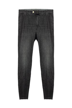 Black cotton denim jeans INCOTEX | BXS02R3155BW02A