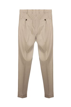 Beige virgin wool trousers INCOTEX | ZX541T5855C400