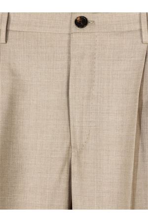 Beige virgin wool trousers INCOTEX | ZX541T5855C400