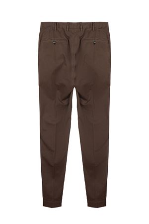 Dark brown cotton trousers INCOTEX | ZX541W9098C150