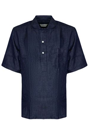 Denim blue linen shirt INLINUM | CIL14SS