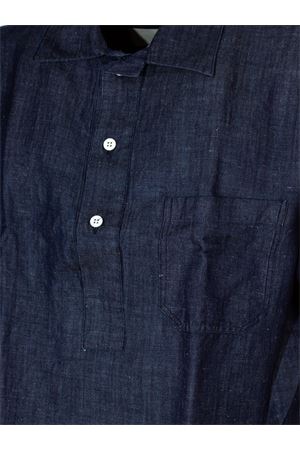 Denim blue linen shirt INLINUM | CIL14SS
