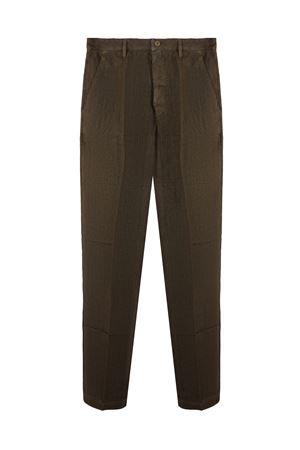 Green linen trousers INLINUM | CIL35MILITARYGREEN