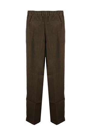 Green linen trousers INLINUM | CIL35MILITARYGREEN
