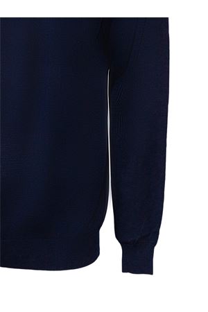 Pullover in misto seta e cotone blu KANGRA | 30040100038