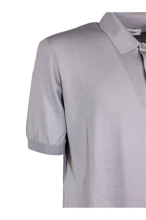 Polo in misto seta e cotone grigio KANGRA | 30042600028