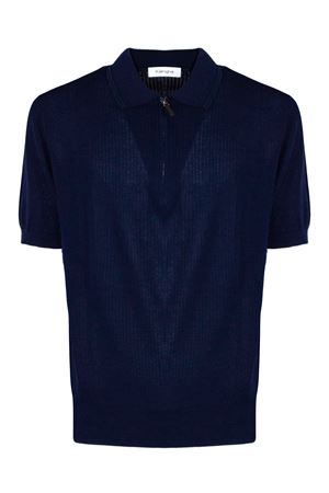 Polo in maglia di cotone blu KANGRA | 30231000038