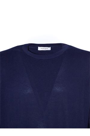 Maglia in cotone blu KANGRA | 30340100038