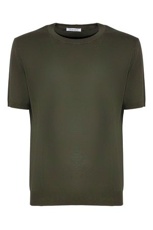T-shirt in maglia di cotone verde KANGRA | 30342100187