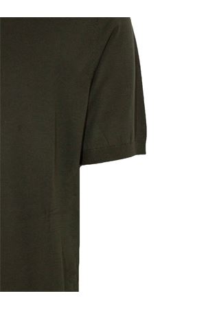 T-shirt in maglia di cotone verde KANGRA | 30342100187