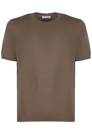 T-shirt in maglia di cotone marrone KANGRA | 30342100188