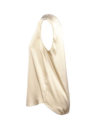 Gold-tone silk tank top KANGRA | 35903000007