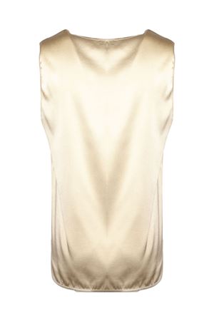 Gold-tone silk tank top KANGRA | 35903000007
