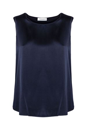 Blue silk tank top KANGRA | 35903000148