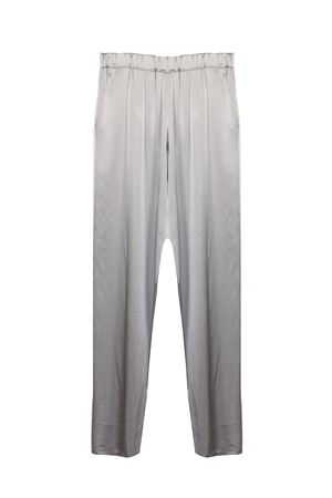 Silver-tone silk trousers KANGRA | 35909000817