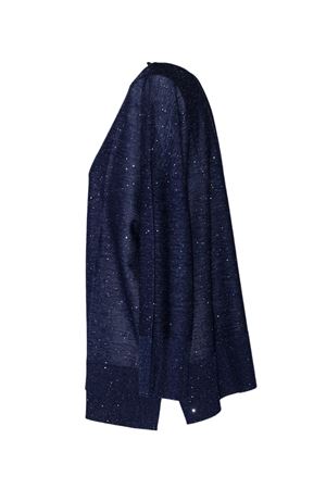 Blue sweater with micro-sequins KANGRA | 39026100809