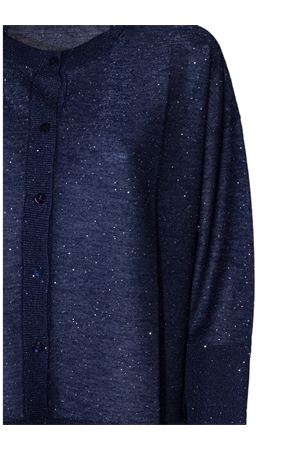 Blue sweater with micro-sequins KANGRA | 39026100809