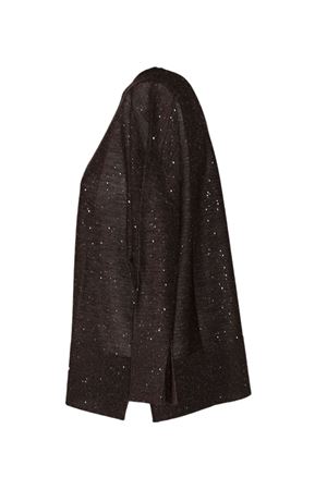 Brown sweater with micro-sequins KANGRA | 39026100833