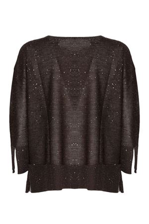Brown sweater with micro-sequins KANGRA | 39026100833