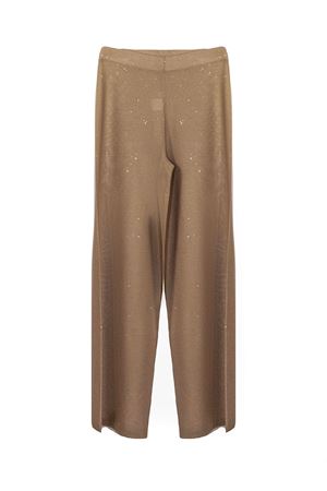 Beige viscose palazzo trousers KANGRA | 39031500813