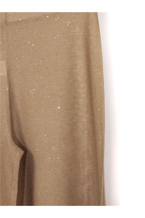 Beige viscose palazzo trousers KANGRA | 39031500813