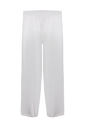 White stretch viscose palazzo trousers KANGRA | 39391500001