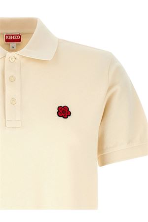 Beige cotton polo shirt KENZO | FF65PO1534PU03