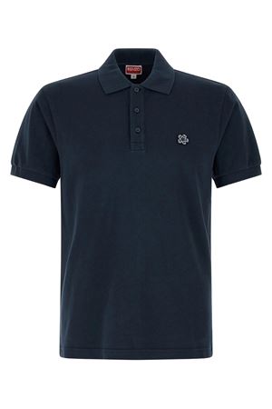 Blue cotton polo shirt KENZO | FF65PO1534PU76