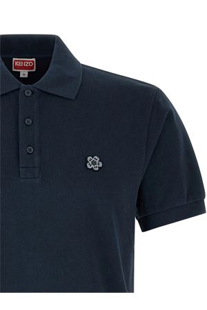 Blue cotton polo shirt KENZO | FF65PO1534PU76