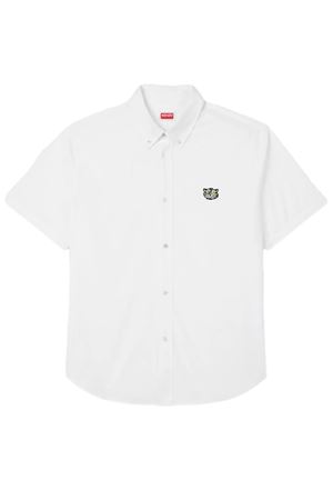 KENZO Wild Tiger' short sleeve shirt in cotton poplin KENZO | FG55CH1099LI01