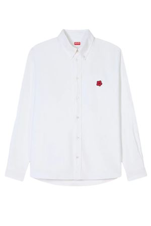 Boke Flower' embroidered casual shirt in cotton oxford KENZO | FG55CH4109LO01