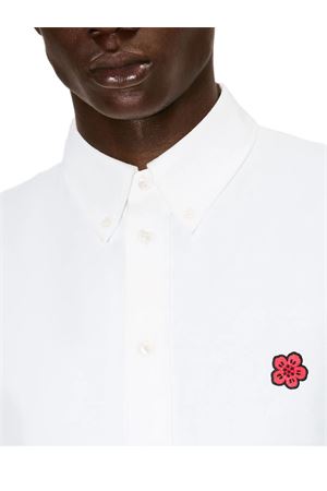 Boke Flower' embroidered casual shirt in cotton oxford KENZO | FG55CH4109LO01