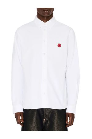 Boke Flower' embroidered casual shirt in cotton oxford KENZO | FG55CH4109LO01