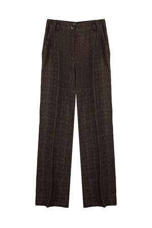 Brown linen trousers KILTIE | KP342CT5109595