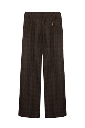 Brown linen trousers KILTIE | KP342CT5109595