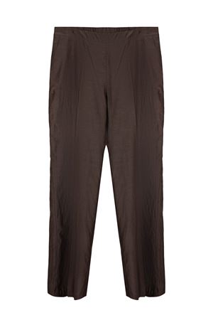 Brown silk-and-cotton blend trousers KILTIE | KP344BT4951590