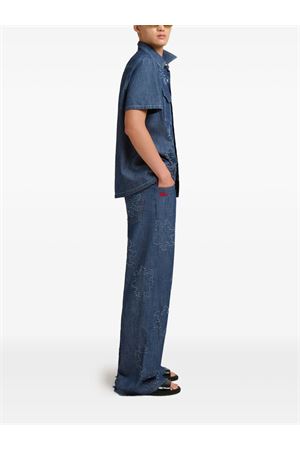 Camicia in leggero chambray di cotone MARNI | CUJU0032S4USCY72PCB74