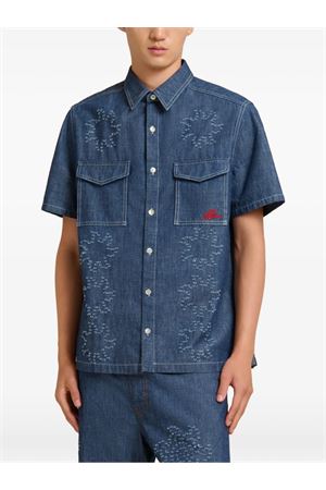 Camicia in leggero chambray di cotone MARNI | CUJU0032S4USCY72PCB74