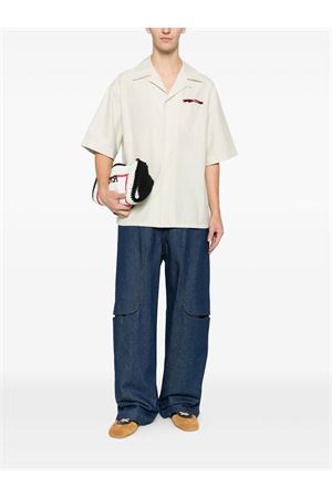 Camicia in cotone bianco opaco MARNI | CUMU0213X7UTC563JQN01