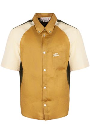 Camicia a maniche corte in ramie MARNI | CUMU0370QSUTR02700Y64