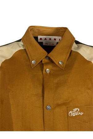 Camicia a maniche corte in ramie MARNI | CUMU0370QSUTR02700Y64